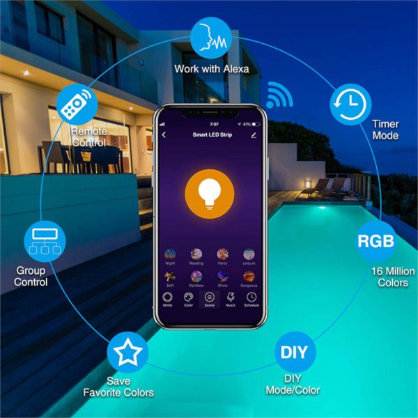 Xidio APP Smart Home LEDstrip 10 meter app
