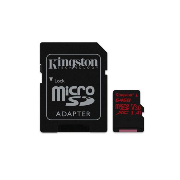 SanFlash Kingston 64GB React MicroSDXC for Motorola Atrix with SD Adapter 100MBs Works with Kingston