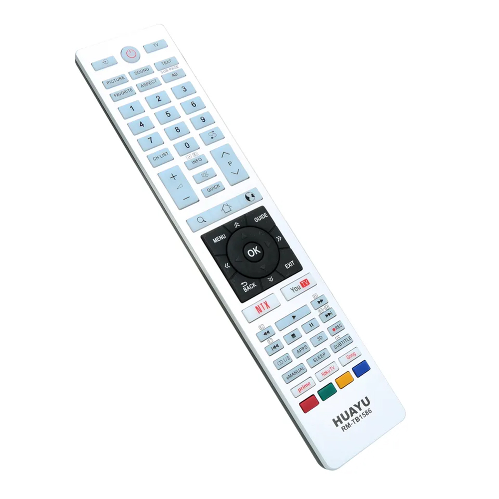 Toshiba Smart TV remote zijkant